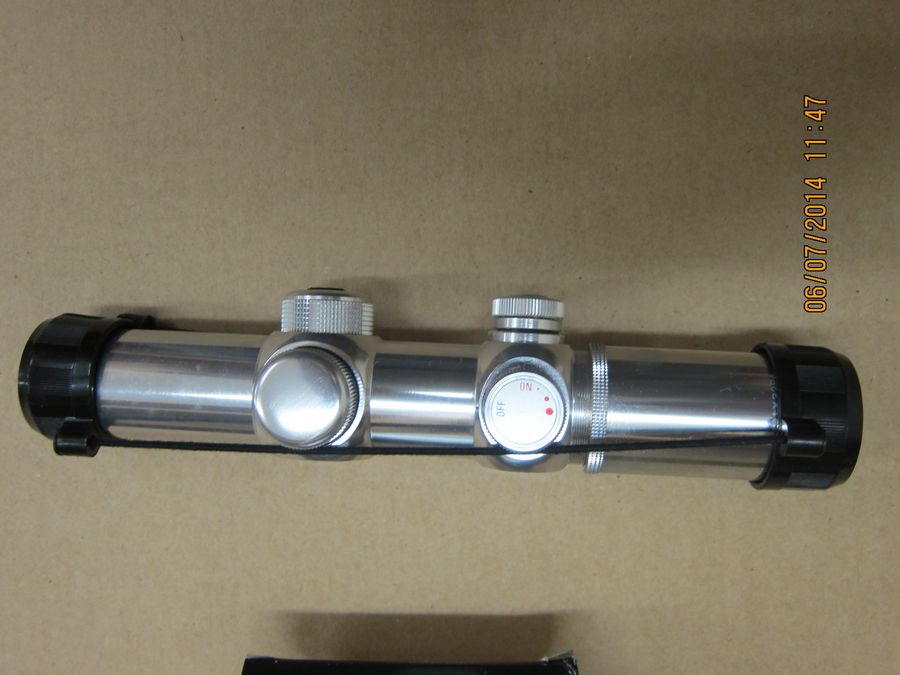 Tasco Illuminated Pistol Scope,Ir1x22pa,30mm Tube For Sale at